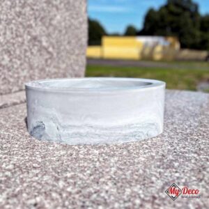 Doniczka ozdobna Floryda do kompozycji kwiatowych Marmur