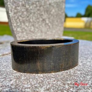 Doniczka ozdobna Floryda do kompozycji kwiatowych Czarno-Złota MD914