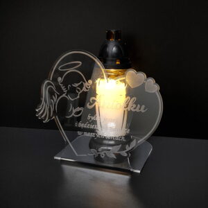 Podstawka statuetka na grób Serce z Aniołem MD906