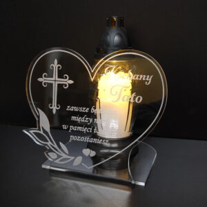 Podstawka statuetka na grób Serce dekoracja MD905