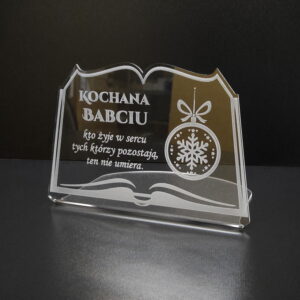 Podstawka statuetka na grób Książka świąteczna