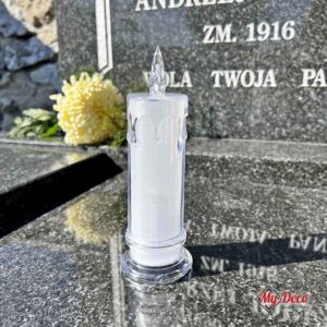 Świeczka wkład LED do znicza lampionu przezroczysta MD930