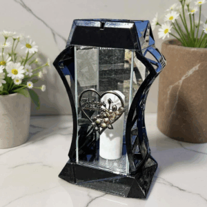 Znicz na grób dla Mamy z napisem Kochanej Mamie czarny MD922