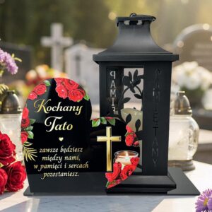 Dekoracja nagrobna serce dla taty