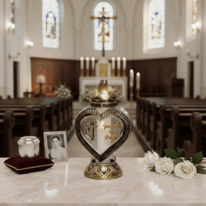 Złoty znicz na grób