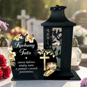 Nagrobna Pamiątka dla Taty z Pleksi na Znicz MD1421